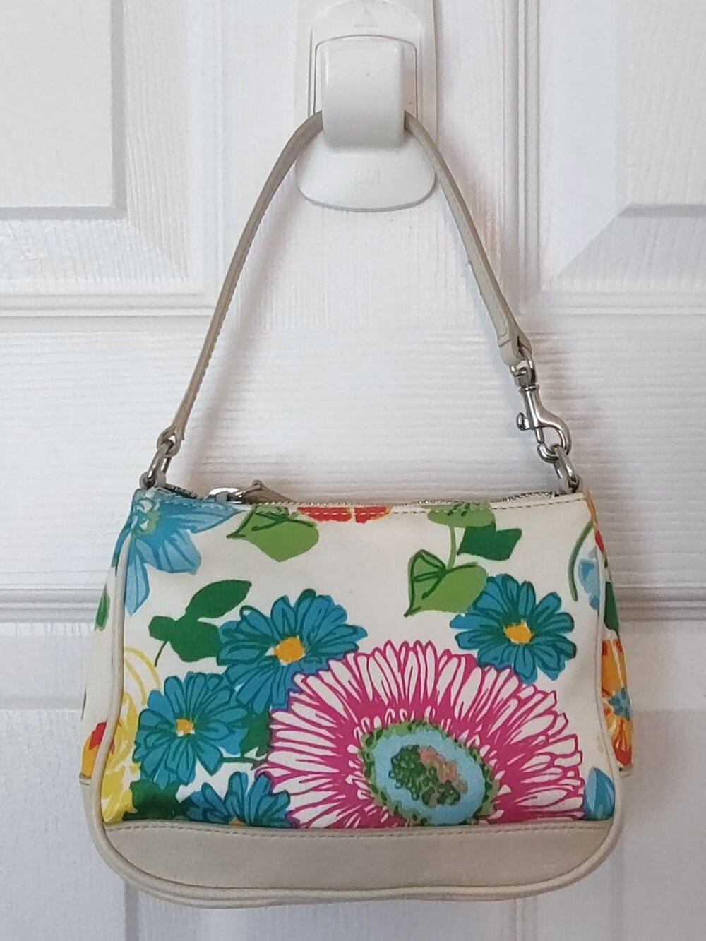 Coach Y2K floral demi mini bag #7747 EUC